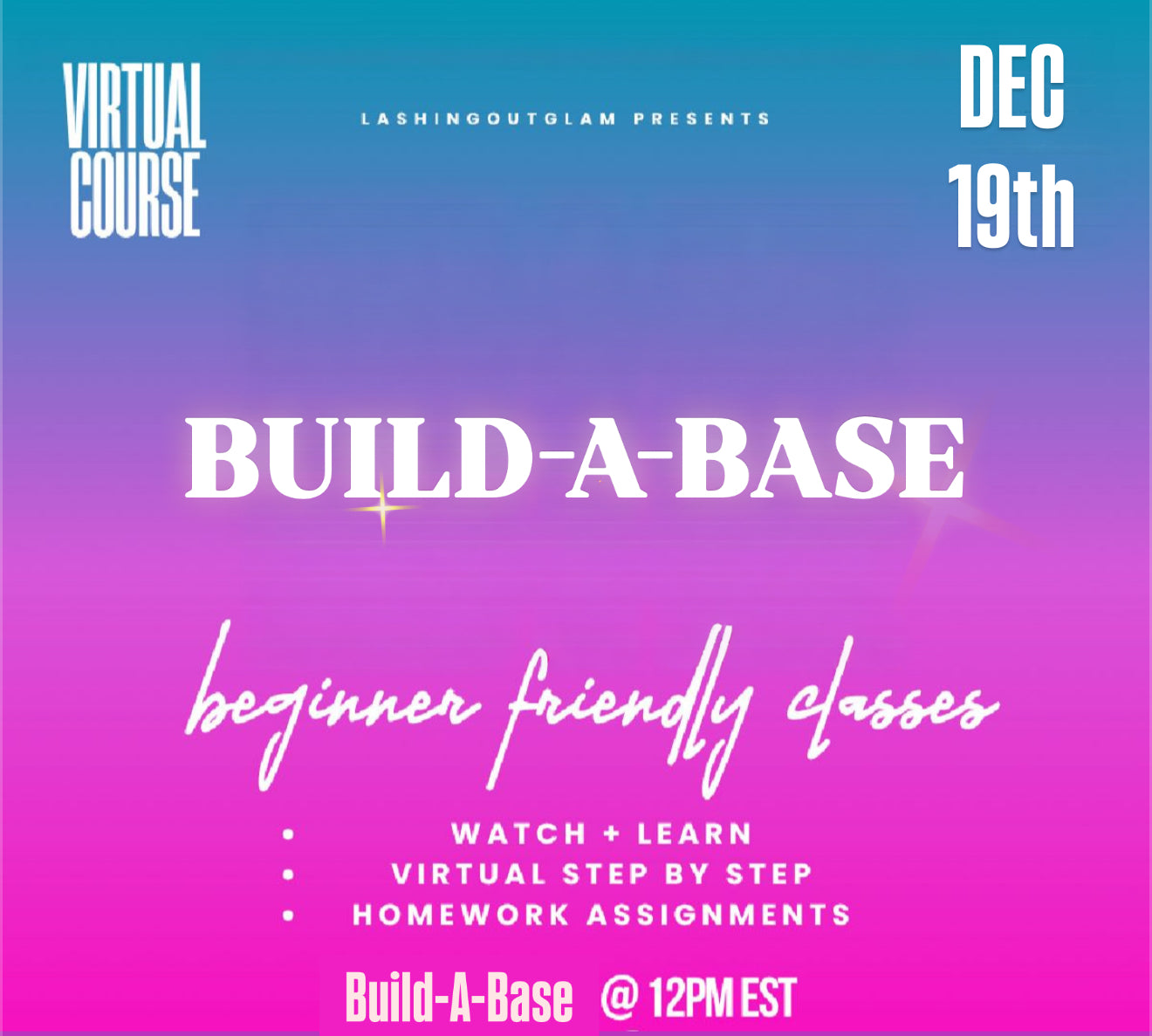 Build-A- Base (Dec 19th, 2025 @ noon est)