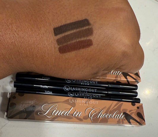 Lined in Chocolate Lip Pencil Set